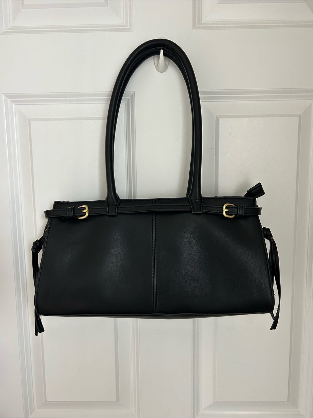 BCBGeneration Classic Black Faux Leather Purse